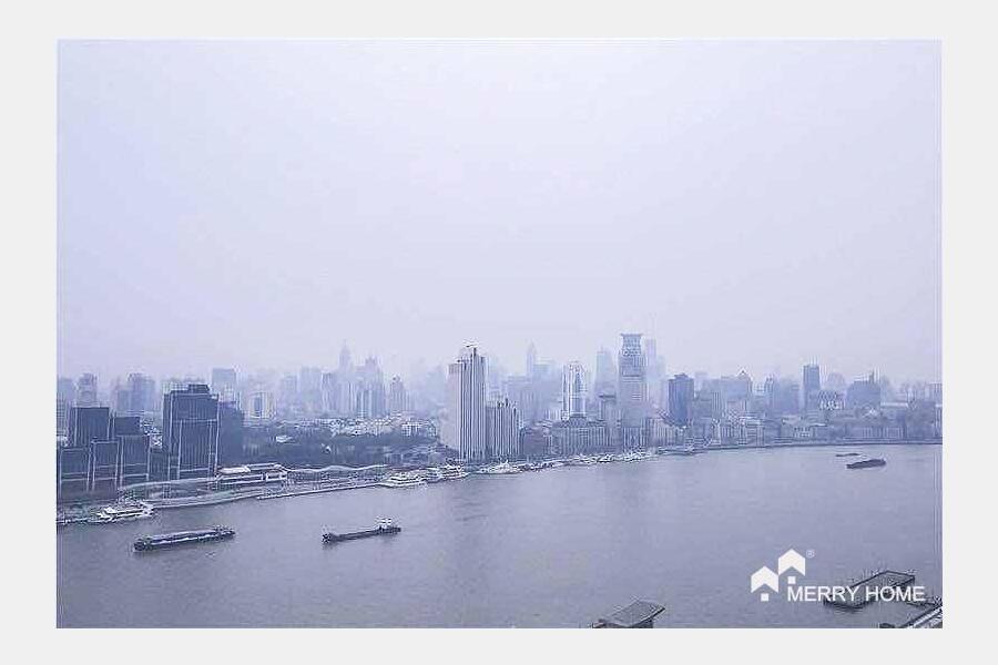 With amazing THE BUND view, 3bdrs+1study room in lujiazui- ocean one