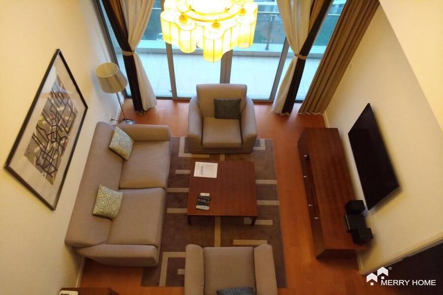 Penthouse with roof terrace rent in Pudong